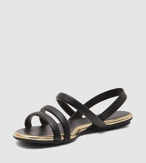 Beira Rio Beira Rio - Black Flat Sandals