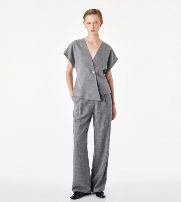 Koton  Waistcoats - Grey Shirts