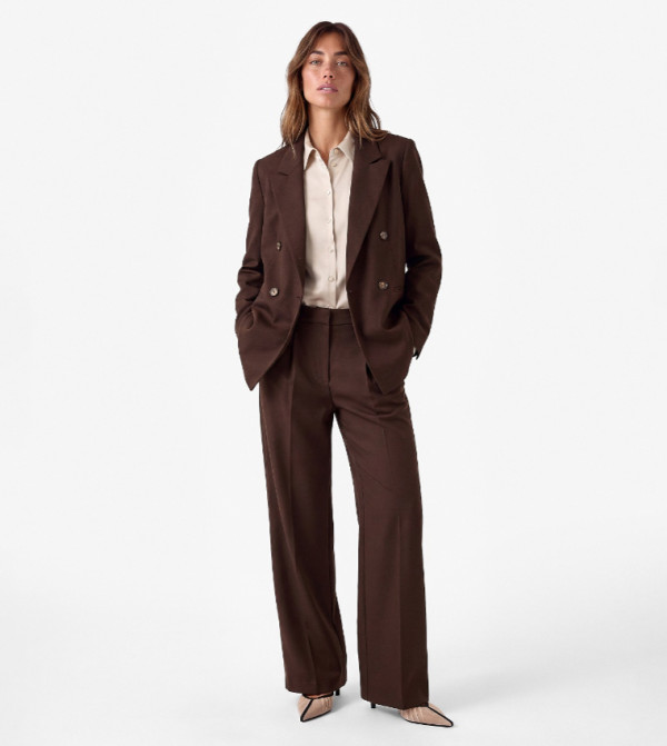 Koton  Formal Pants - Brown Casual Tops