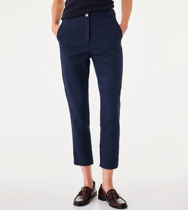 كوتون  بناطيل وليقنز - كحلي Formal Pants