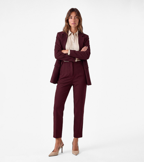 كوتون بناطيل رسمية - بورغندي Formal Pants