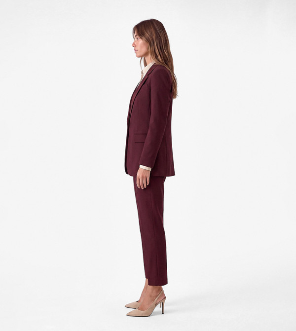 كوتون بناطيل رسمية - بورغندي Formal Pants