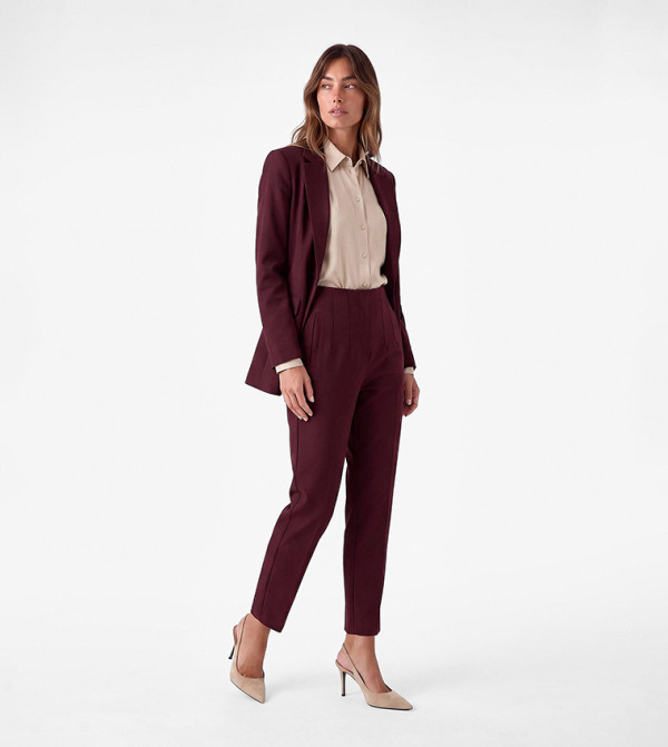 كوتون بناطيل رسمية - بورغندي Formal Pants