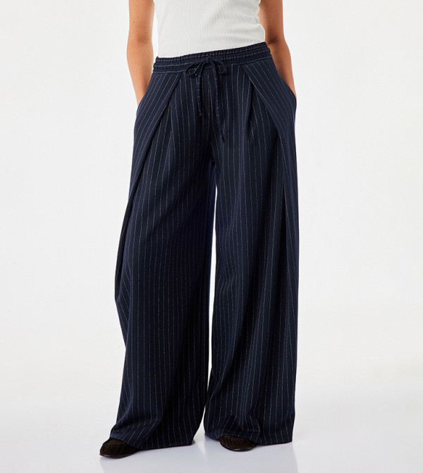 Koton  Palazzo - Navy Palazzos