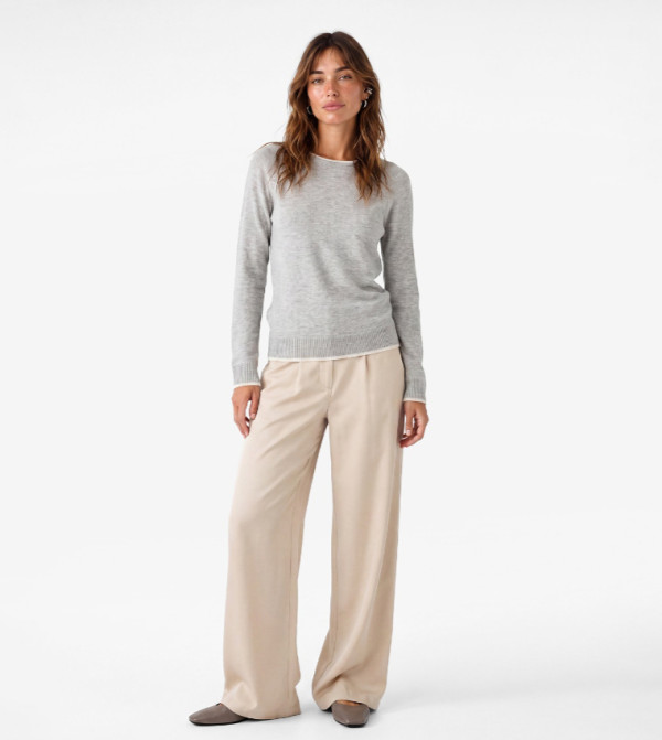 كوتون  بناطيل وليقنز - بيج Casual Tops