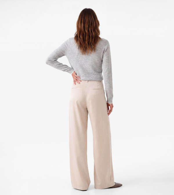 كوتون  بناطيل وليقنز - بيج Casual Tops