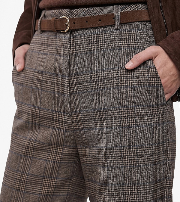 Koton micro-checks - Brown Casual Tops