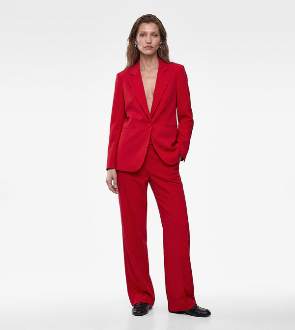 Koton Formal Pants - Red Formal Pants