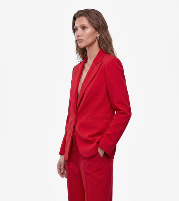 Koton Formal Pants - Red Formal Pants