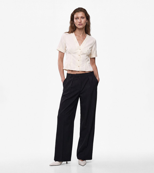 Koton  peplum-play - Beige Casual Tops