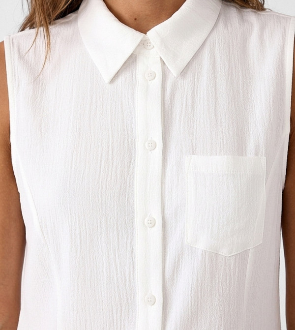 Koton  peplum-play - White Midi Dresses