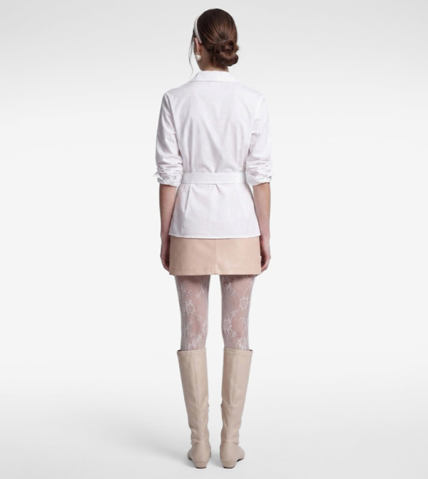 كوتون the-high-neck-shift - أبيض Short Sleeve T-Shirts