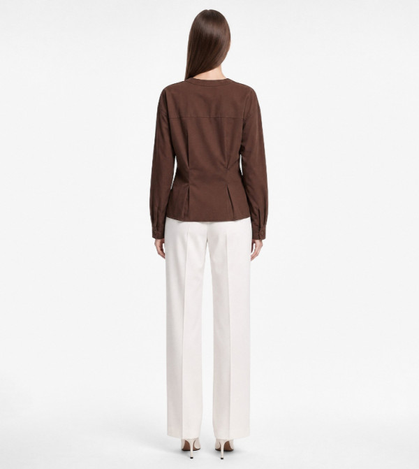 Koton  Shirts - Brown Short Sleeve T-Shirts