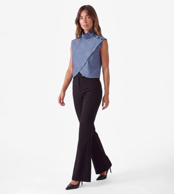 Koton Sleeveless Tops - Blue Sleeveless Tops
