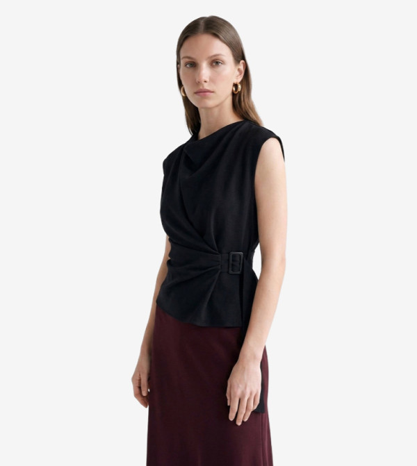 Koton  Midi Skirts - Burgundy Sleeveless Tops