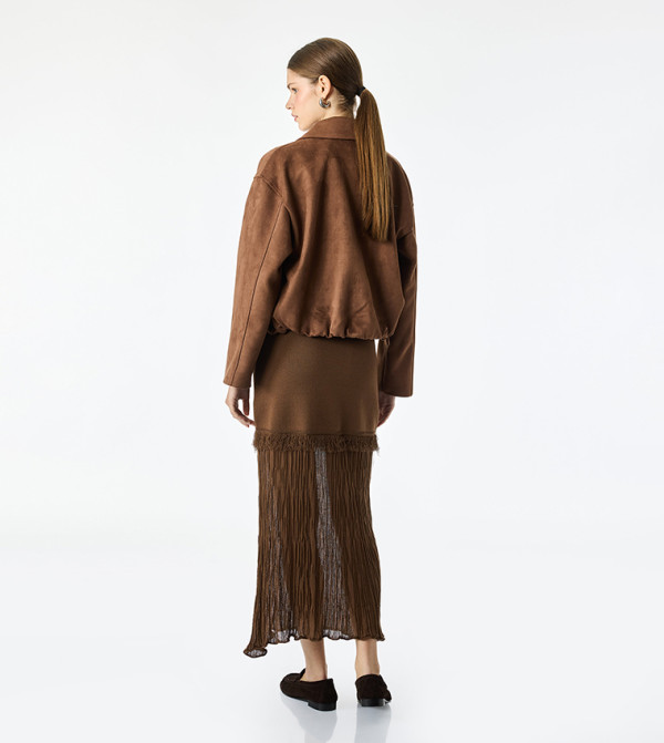 كوتون  تنانير طويلة - بني  Maxi Skirts
