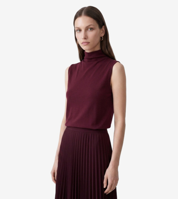 Koton  Midi Skirts - Burgundy Polo T-shirts
