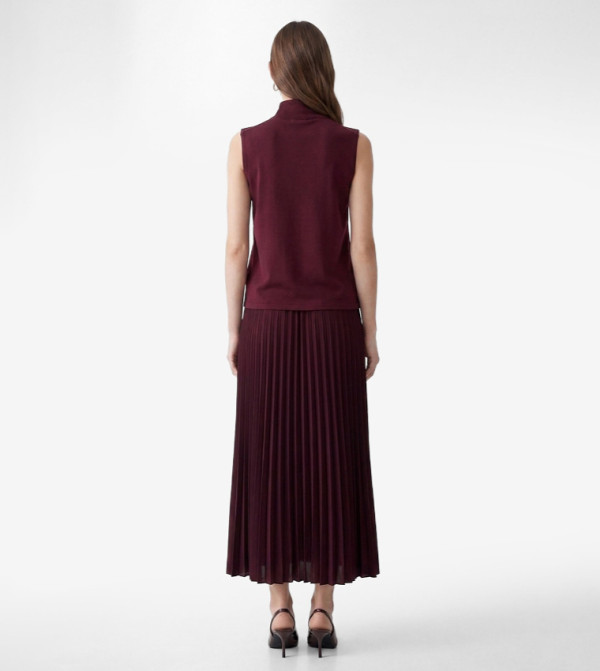 Koton  Midi Skirts - Burgundy Polo T-shirts