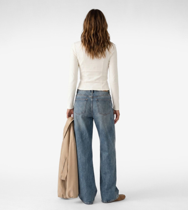 Koton  Cropped Tops - Off White Casual Shorts