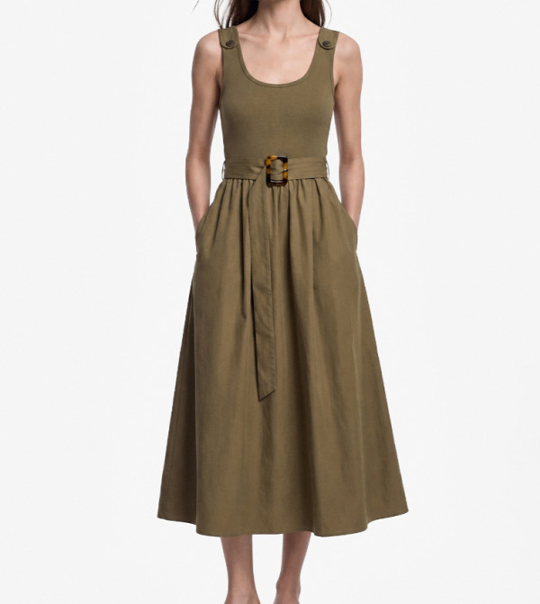 Koton  Casual Dresses - Khaki Midi Skirts