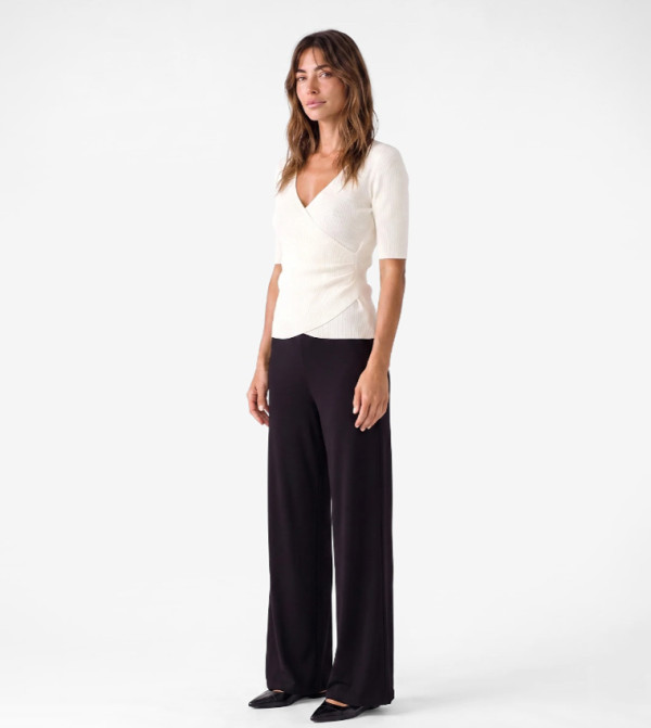 Koton  knit-notes - Beige V-neck Sweaters