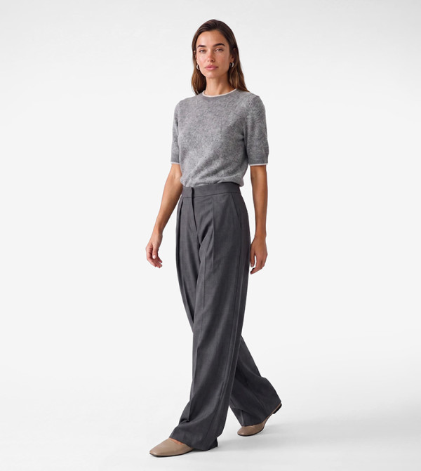 Koton  Sweaters - Grey Round Neck Sweaters
