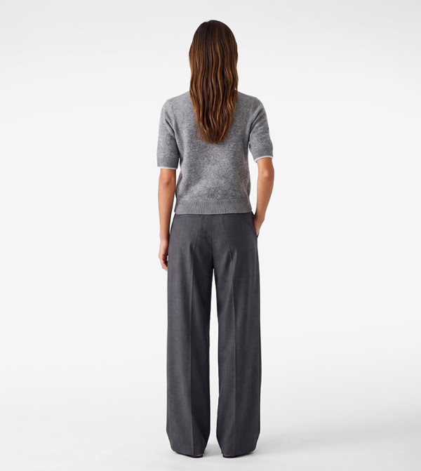 Koton  Sweaters - Grey Round Neck Sweaters