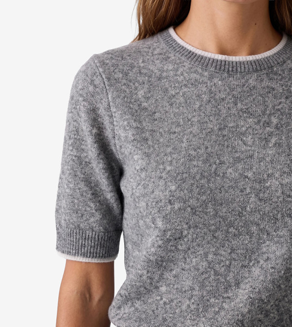 Koton  Sweaters - Grey Round Neck Sweaters