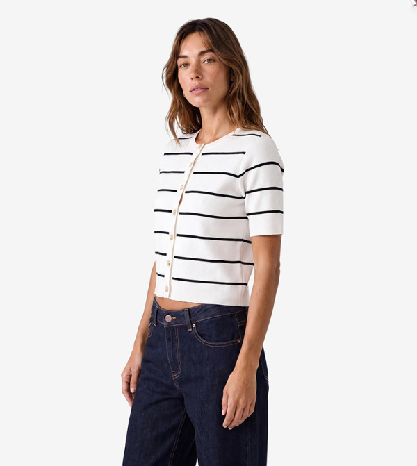 Koton  Sweaters & Cardigans - White Cardigans