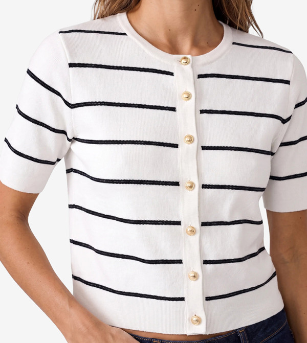 Koton  Sweaters & Cardigans - White Cardigans