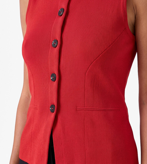 Koton  Waistcoats - Red Waistcoats