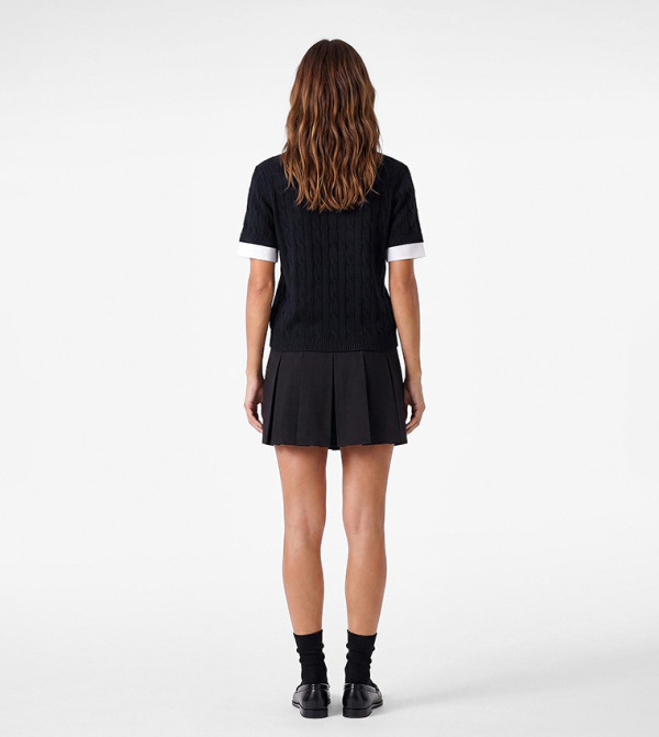 Koton  Sweaters - Navy V-neck Sweaters