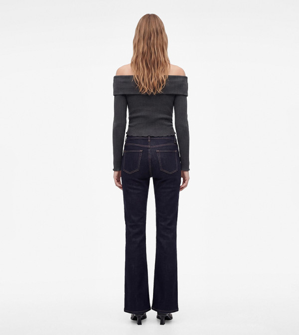 كوتون  توبات قصيرة - رمادي Cropped Tops