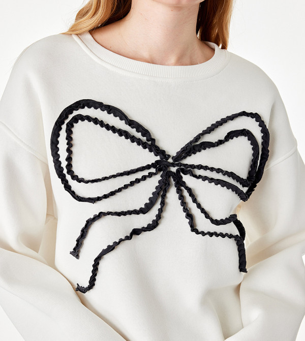 Koton Sweatshirts - Off White Sweatshirts
