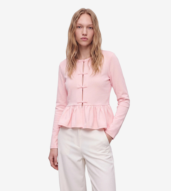 كوتون  توبات كاجوال  - وردي Casual Tops