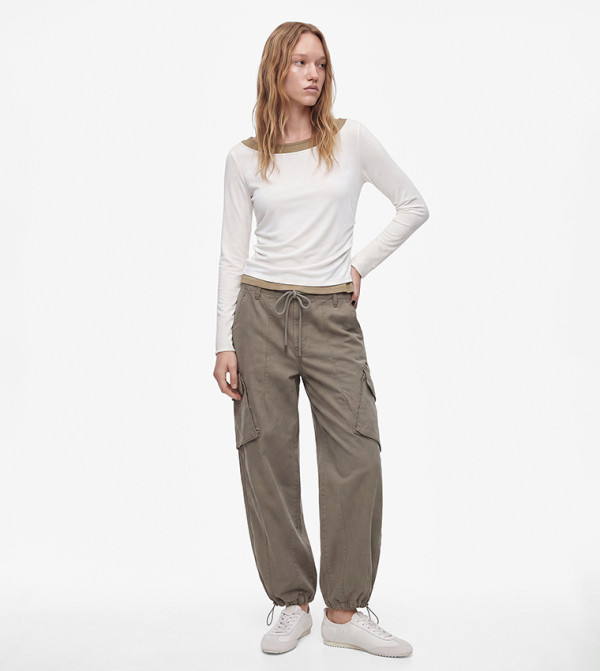 Koton  Cargos - Khaki Cargos