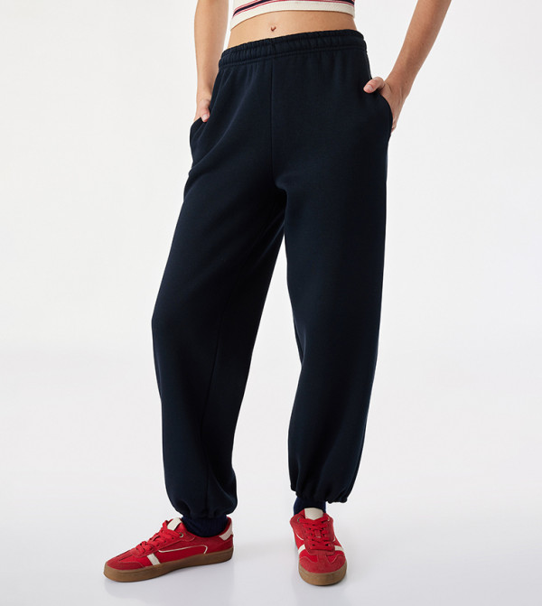 كوتون  بناطيل رياضية - كحلي Sweatpants