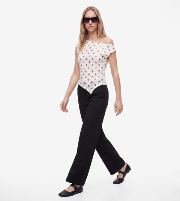Koton  Formal Pants - BLACK Short Sleeve T-Shirts