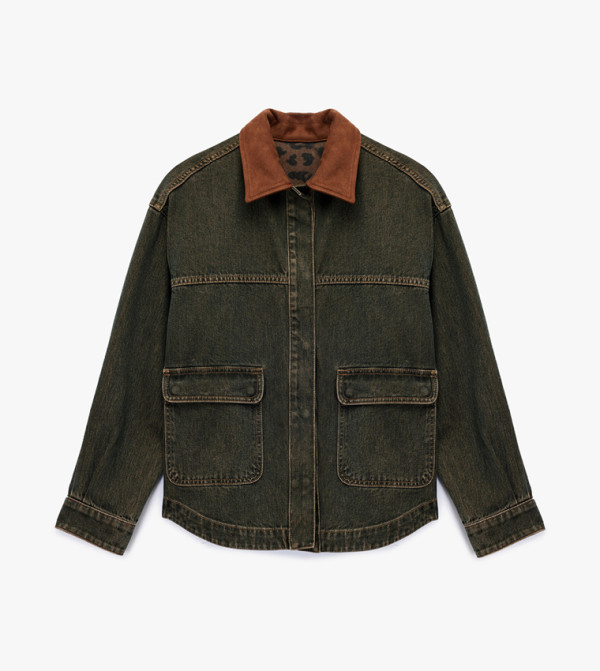 Koton  Denim Jackets - Green Denim Jackets