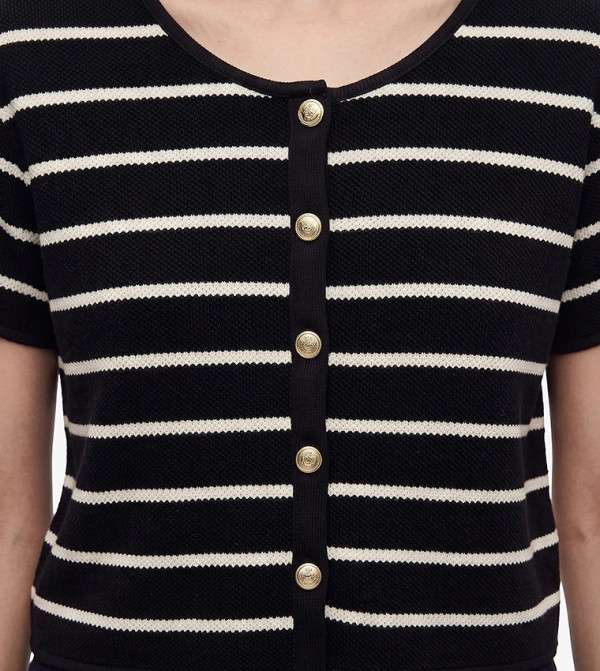 كوتون  توبات قصيرة - أسود Cropped Tops