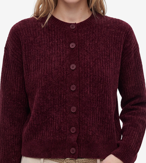 Koton Cardigans - Burgundy Cardigans