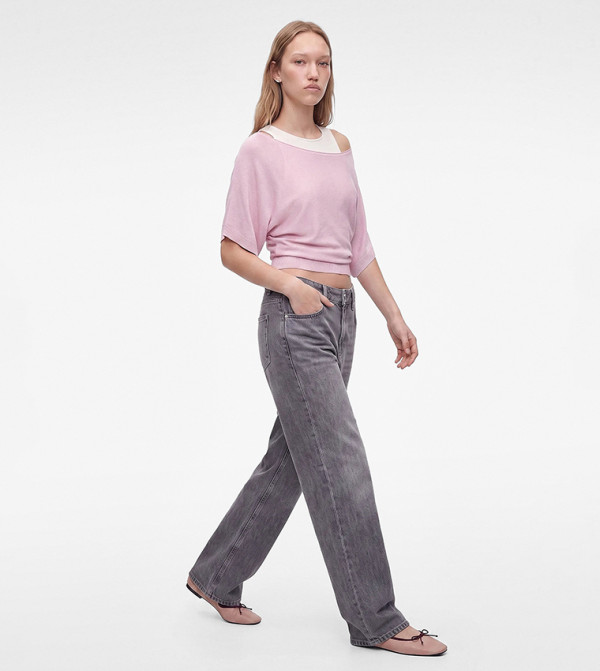 Koton Sweaters - Pink Round Neck Sweaters