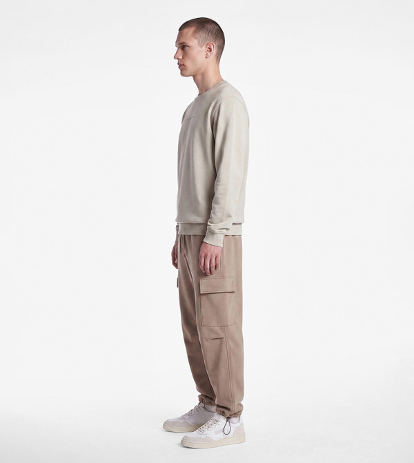 كوتون  بناطيل كارجو - حنطي Cargos