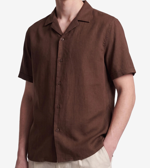 Koton  Short Sleeves - Brown Sleeveless Tops