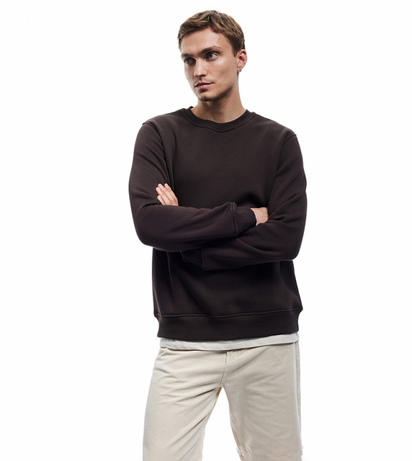 Koton  Sweatshirts - Dark Brown Sweatshirts
