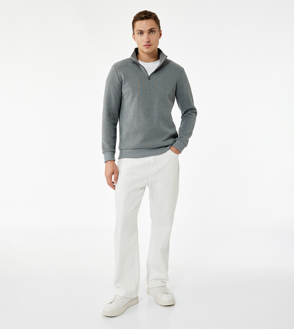 Koton  Sweatshirts - Grey Sweatshirts