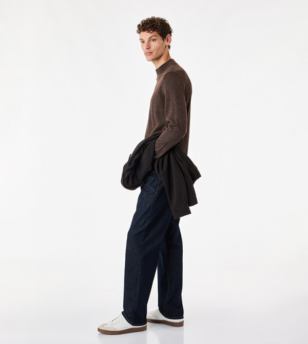 Koton  Turtle Neck Sweaters - Brown Turtle neck Sweaters
