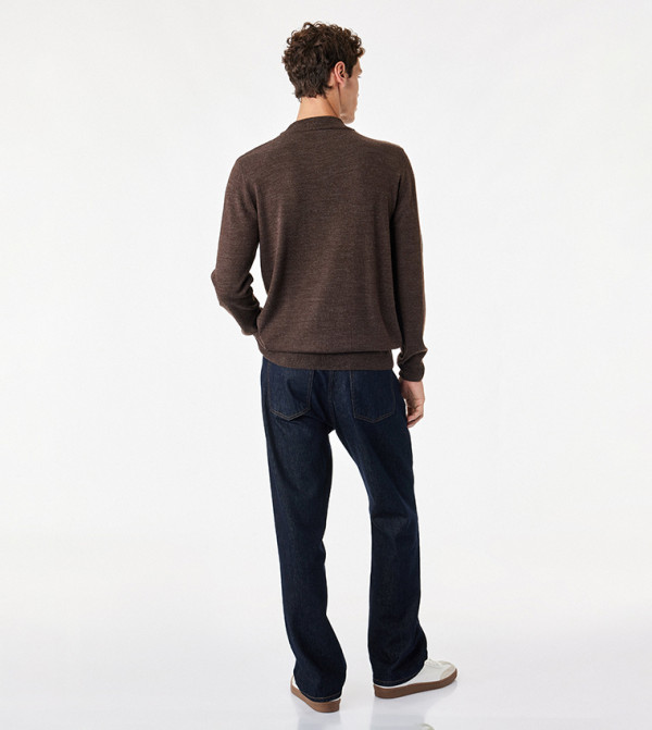 Koton  Turtle Neck Sweaters - Brown Turtle neck Sweaters
