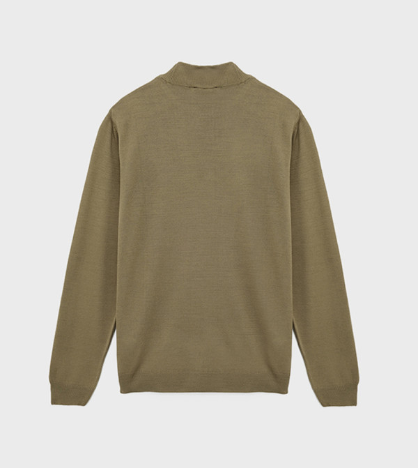 Koton  Turtle Neck Sweaters - Khaki Turtle neck Sweaters