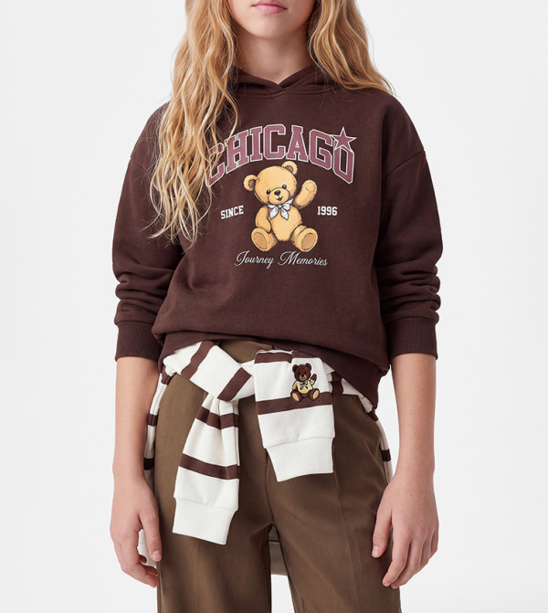 Koton Hoodies - Brown Hoodies
